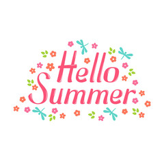 Hello Summer lettering
