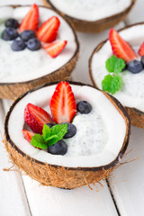 Coconut chia pudding