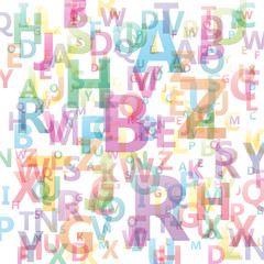 Vector Abstract Alphabet background