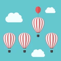 Poster Luchtballon Heteluchtballonnen competitie