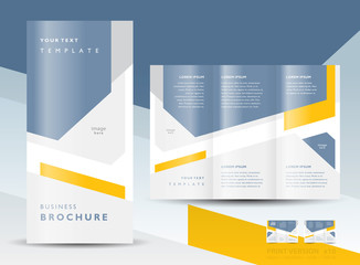 brochure design template vector trifold geometric abstract