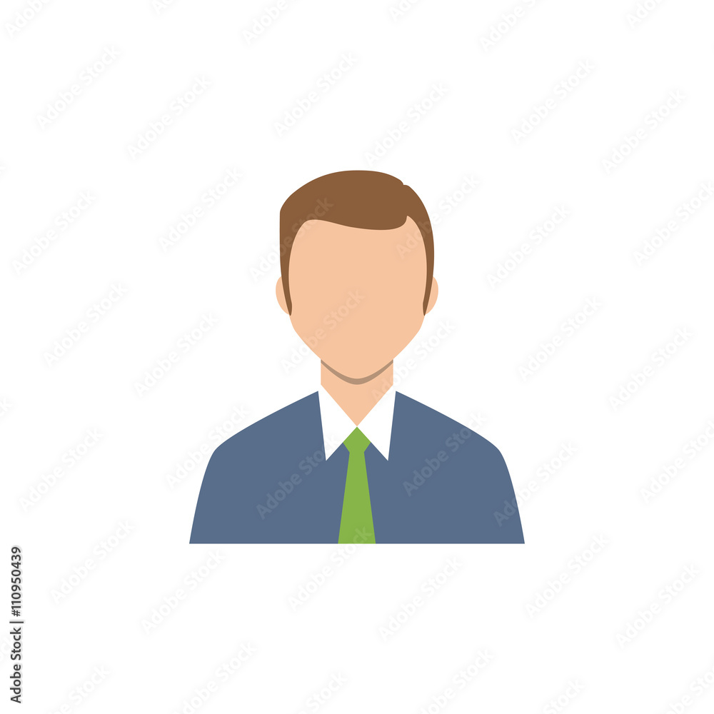 Wall mural business man icon