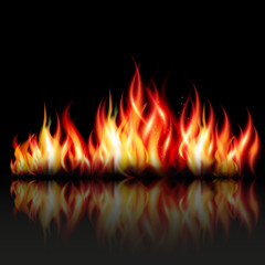 Burn flame fire background