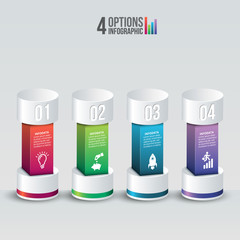 Vector infographic design template.