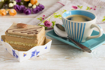 cup of coffee and cake