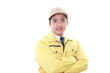 笑顔の作業員