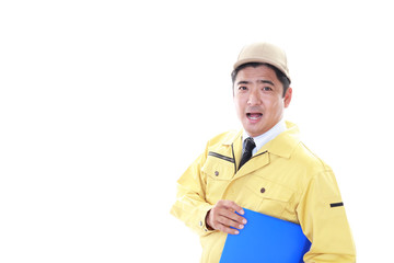 笑顔の作業員