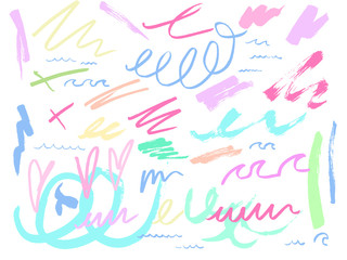 fun doodle brush sketch background