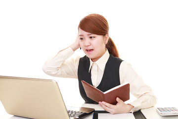 苦悩するビジネスウーマン