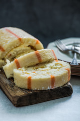 slices of swiss fruity roll