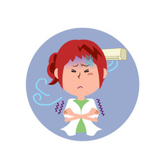 クーラーによる冷え
夏のお悩み
若い女性