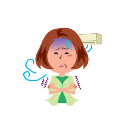 クーラーによる冷え
夏のお悩み
中年女性