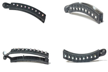 Hair clip on white background
