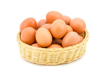 eggs isolated on white background