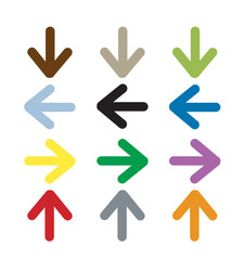 4 way muitl colored arrows
