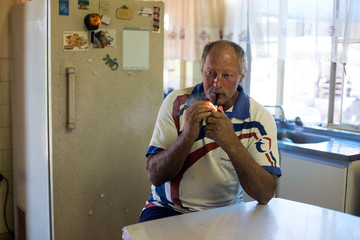 Portrait d'un fermier en Namibie