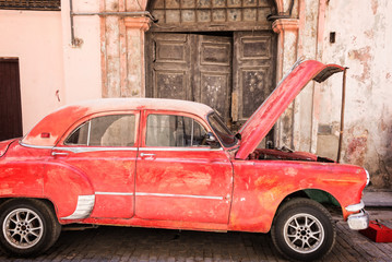 Vintage classic american car, Havana, Cuba