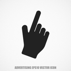 Obraz premium Advertising vector Mouse Cursor icon. Modern flat design.