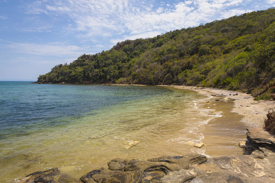 View of coast, Tartaruga, Buzios, Rio de Janeiro, Brazil