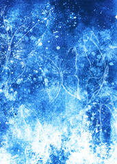 drawing of butterfly. computer collage and color structure.