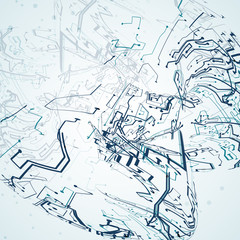 Futuristic technology illustration