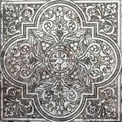 slate floor old tile ornamental vintage