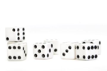 gambling dices isolated on white background
