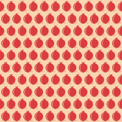 pomegranate fruit pattern background design vector