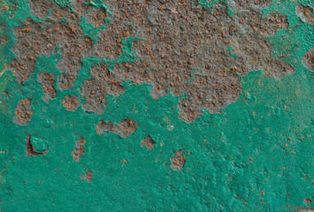 Rusty painted metal