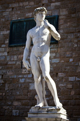 Obraz premium Copy of Michelangelo's David in Florence