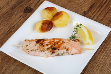 Baked salmon
