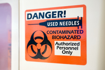 Hospital Sharps Container Sign