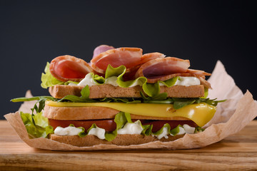 Sandwich with ham