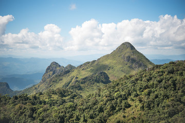Fototapeta na wymiar Doi Luang Chiang Dao mountain in Chiang Mai, Thailand 