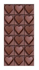 milk chocolate bar close-up
