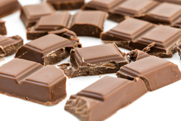 milk chocolate bar close-up