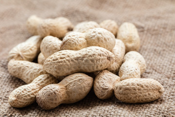 groundnut in the skin close-up