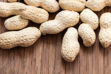 groundnut in the skin close-up