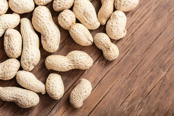 groundnut in the skin close-up