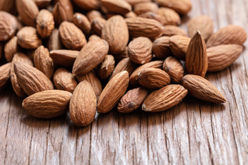 the natural almonds closeup