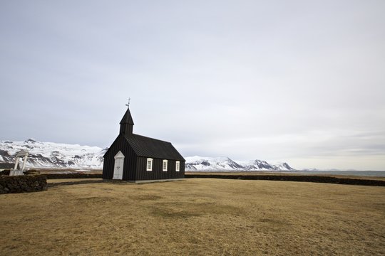 Budir Church, Stadarsveit, Snaefellsnes Peninsula, Iceland