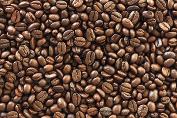 Obraz premium roasted coffee beans, background texture