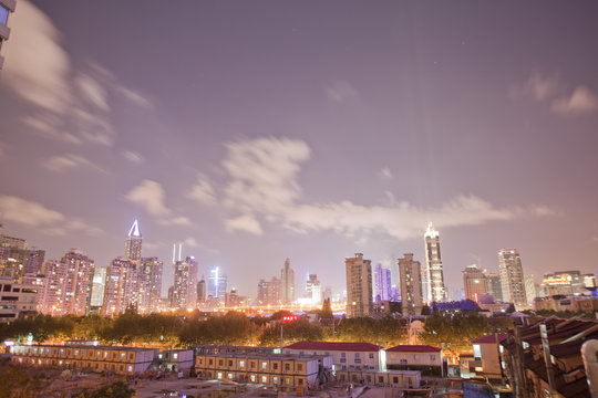 Shanghai skyline from French Concession, Shanghai, China