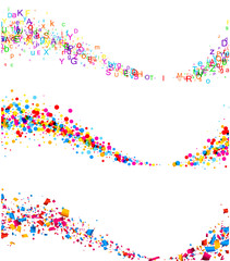 Backgrounds with color waves.