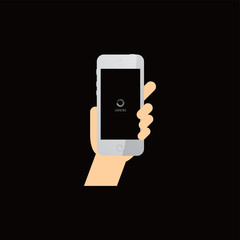 hand holding phone commercial template