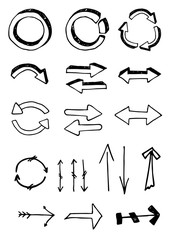  hand drawn arrow set