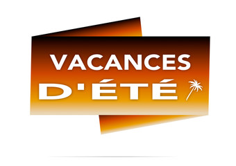 vacances d'été  etiquette