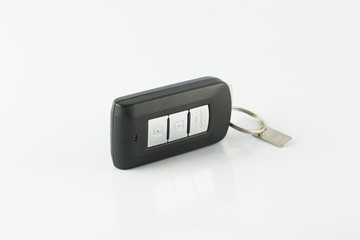 Car key remote on a white background