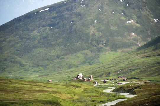 Hatcher Pass lodge, Hatcher Pass, Matanuska Valley, Palmer, Alaska, USA