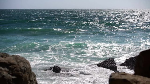 Rocky Shore 03 Malibu California Coastline